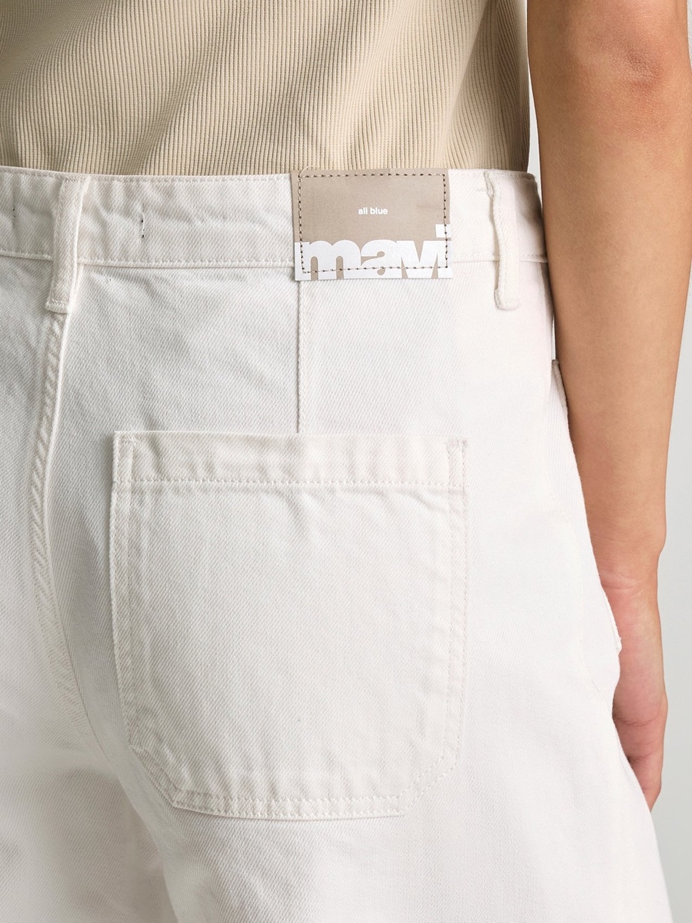 Mavi White Wide-Leg Jeans - Picture 3 of 3